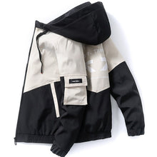 Load image into Gallery viewer, 2020 spring and autumn clothes Men Jacket Size 3XL Outwear Hooded Coat Slim Parka men's hooded fashion printed jacket