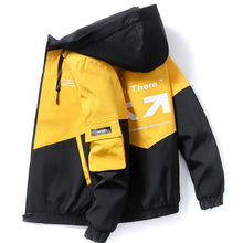 Load image into Gallery viewer, 2020 spring and autumn clothes Men Jacket Size 3XL Outwear Hooded Coat Slim Parka men's hooded fashion printed jacket
