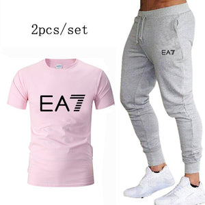 Men Sportswear Cotton Gym Sport Suits Quick Dry Running Sets Clothes Sports Jogging Training Fitness Tracksuits Set homme